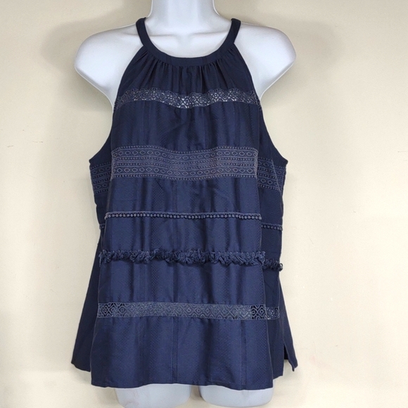 LOFT Tops - Loft Outlet Navy blue Medium Sleeveless Blouse